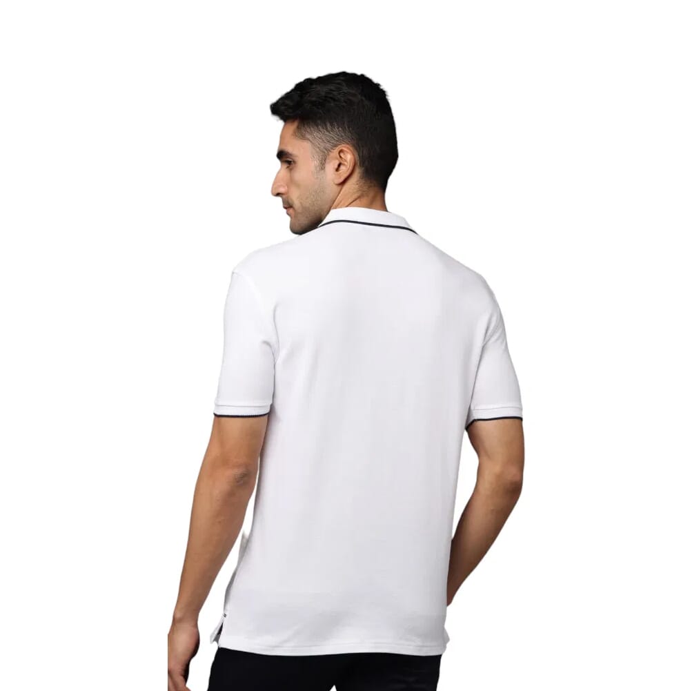 Greys&Blues Pima Collar T-Shirt-White